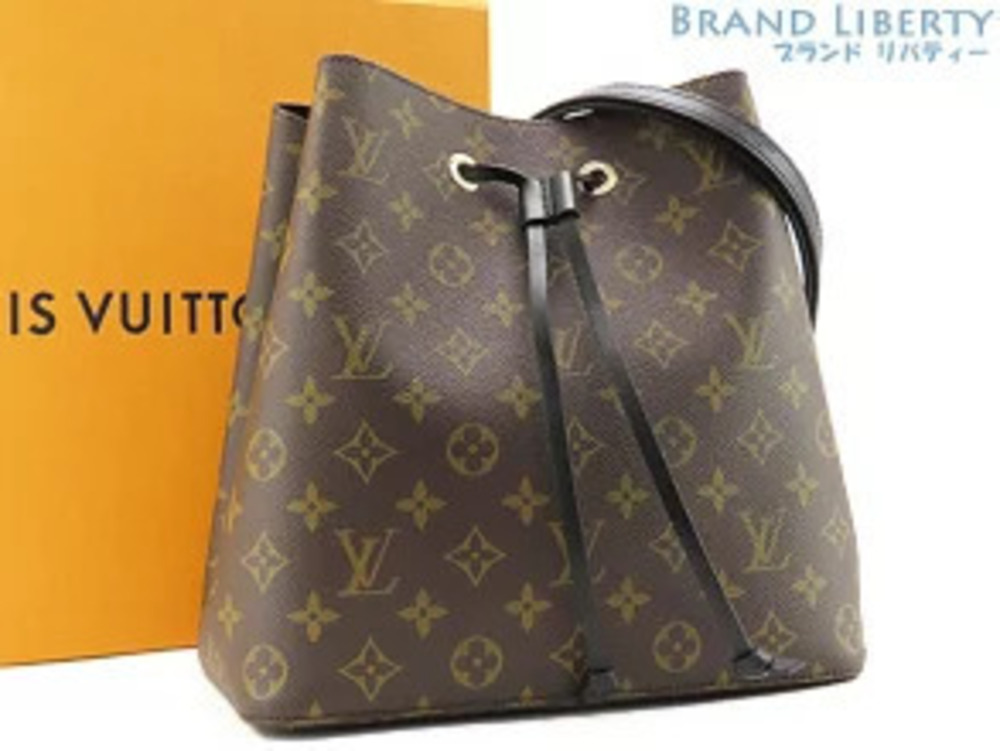 Louis Vuitton Monogram Neo Noe Drawstring Shoulder Bag Noir Black